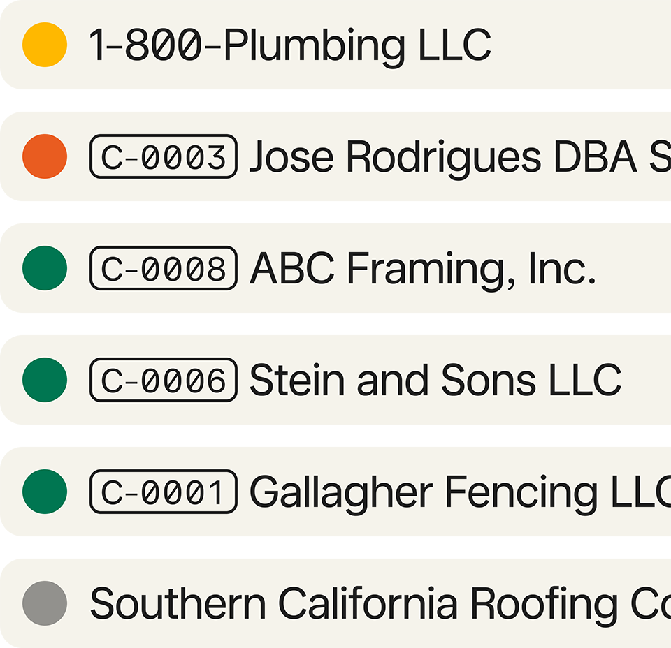Contractors on a job site